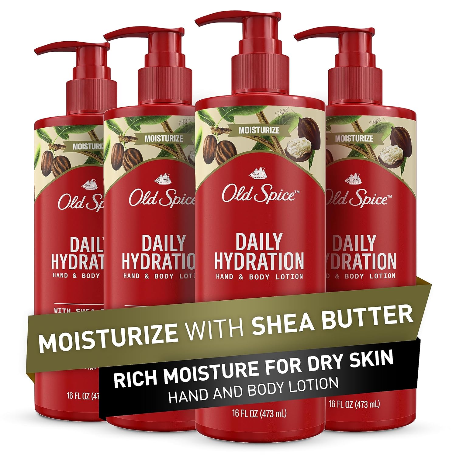 Old Spice Daily Hydration Hand & Body Lotion for Men 16 fl oz