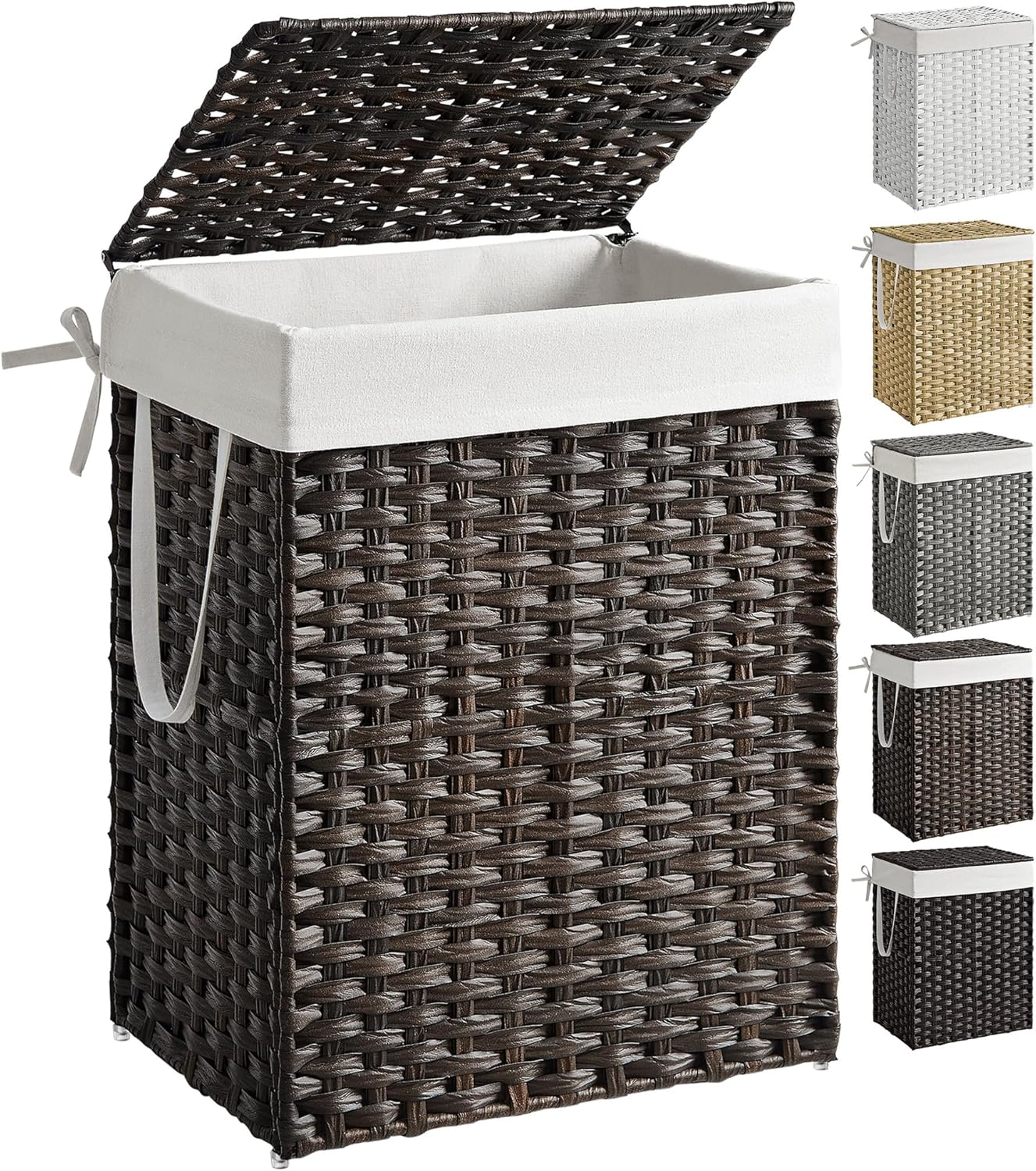 SONGMICS Laundry Hamper with Lid for Efficient Laundry Storage
