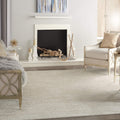 Nourison Essentials Indoor/Outdoor Ivory Beige 7 ft x 10 ft Rug - Low