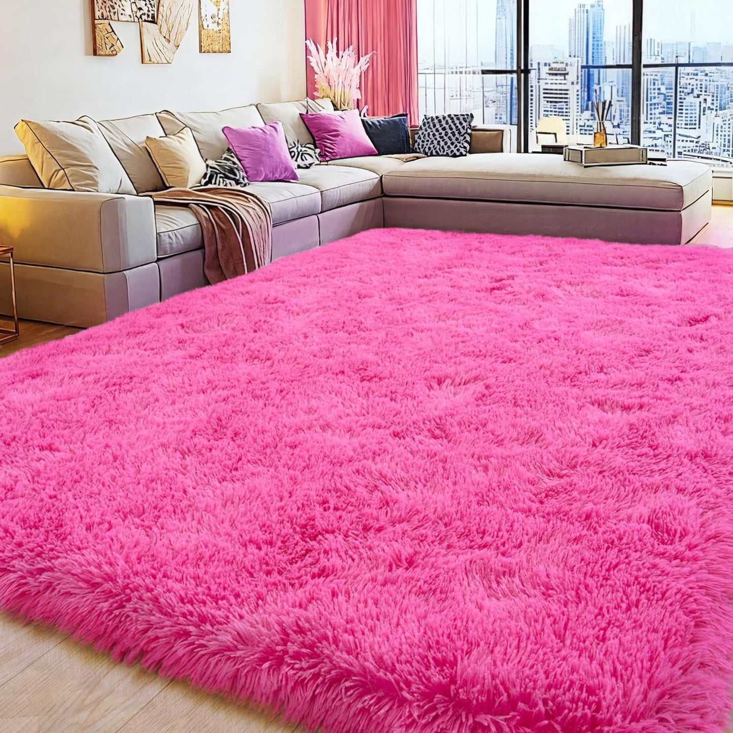 Soft Plush Shag Rug 5x7 for Living Room and Bedroom Decor