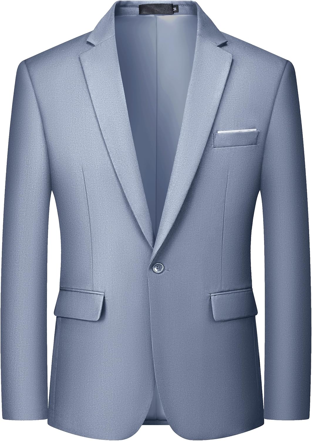 MAGE MALE Men's One Button Blazer for Casual and Business Wear