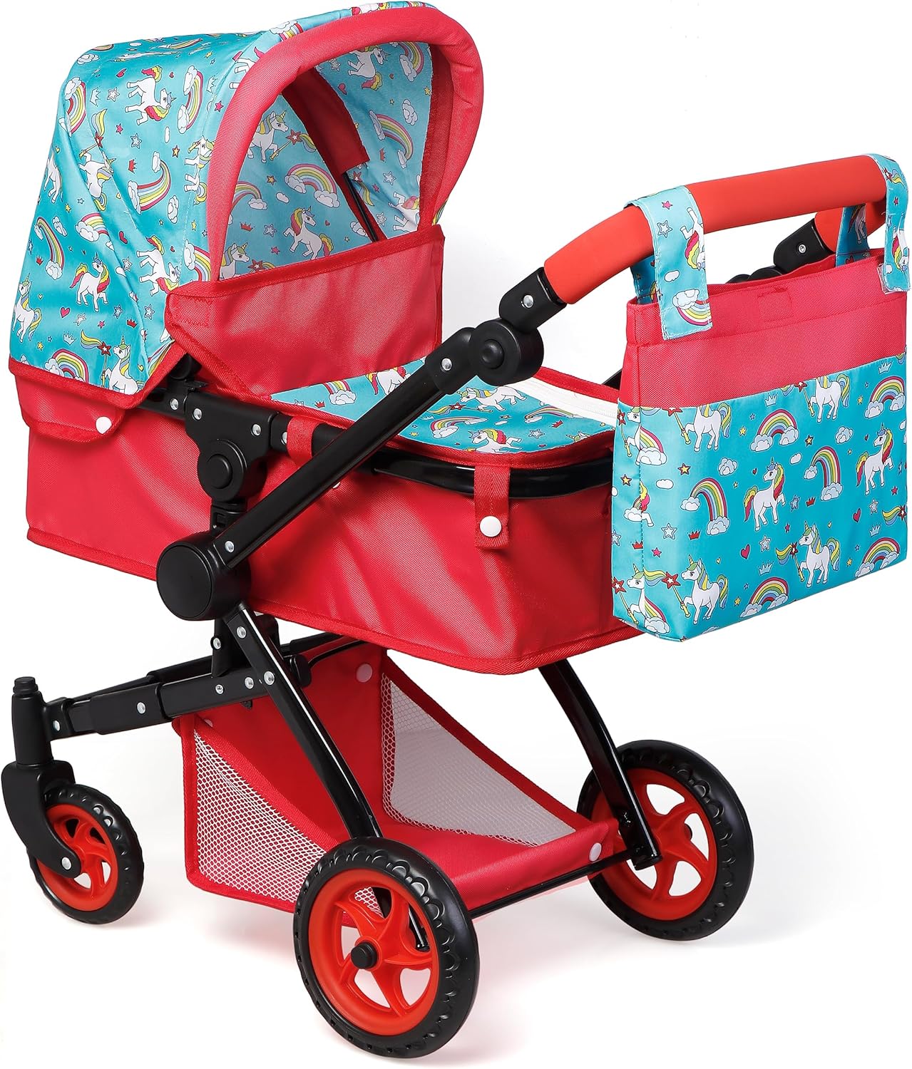 Fash n Kolor Baby Doll Stroller - Cute Unicorn Design Pram