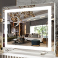 FENNIO Vanity Mirror with Lights 20x23 - Large Lighted Makeup Mirror