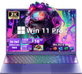 16-Inch Purple Laptop with 12th Gen Intel N95 for Work & Play