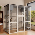 Catio Outdoor Cat Enclosure, 71in Large Walk-In Catio - Weatherproof