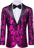 Men's Paisley Sport Coat Blazer for Men - One Button Tuxedo