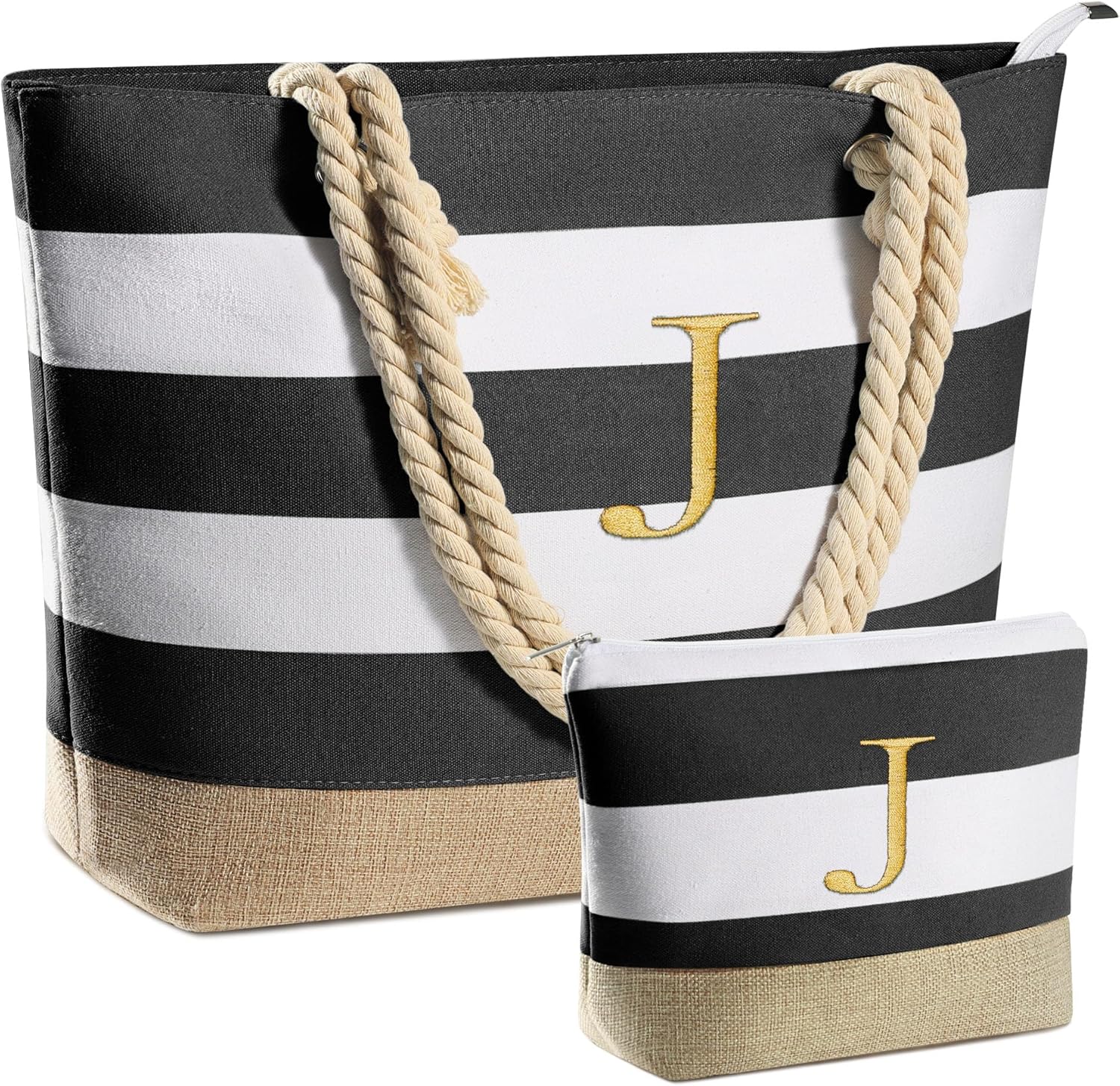 YOOLIFE Beach Bags for Women - Stylish Travel Canvas Tote