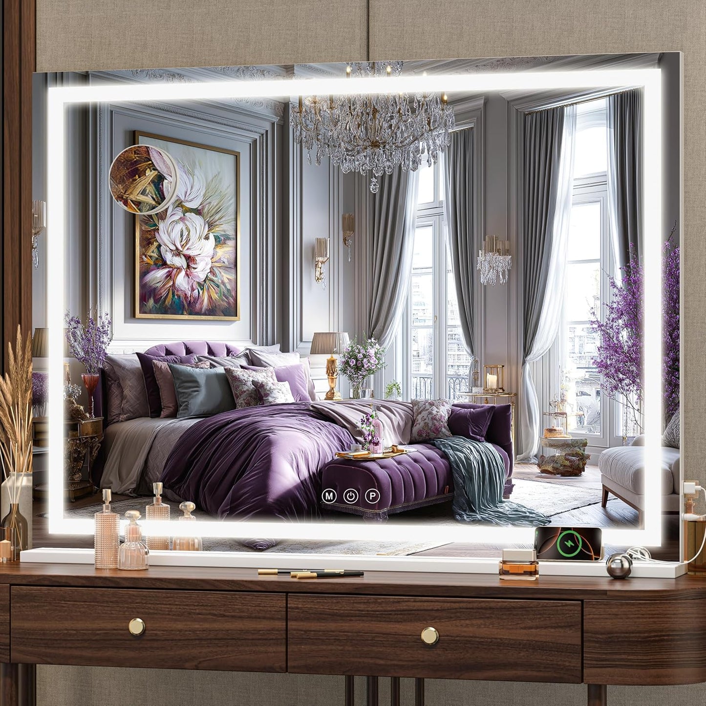 Hasipu Vanity Mirror with Lights for Perfect Makeup Application