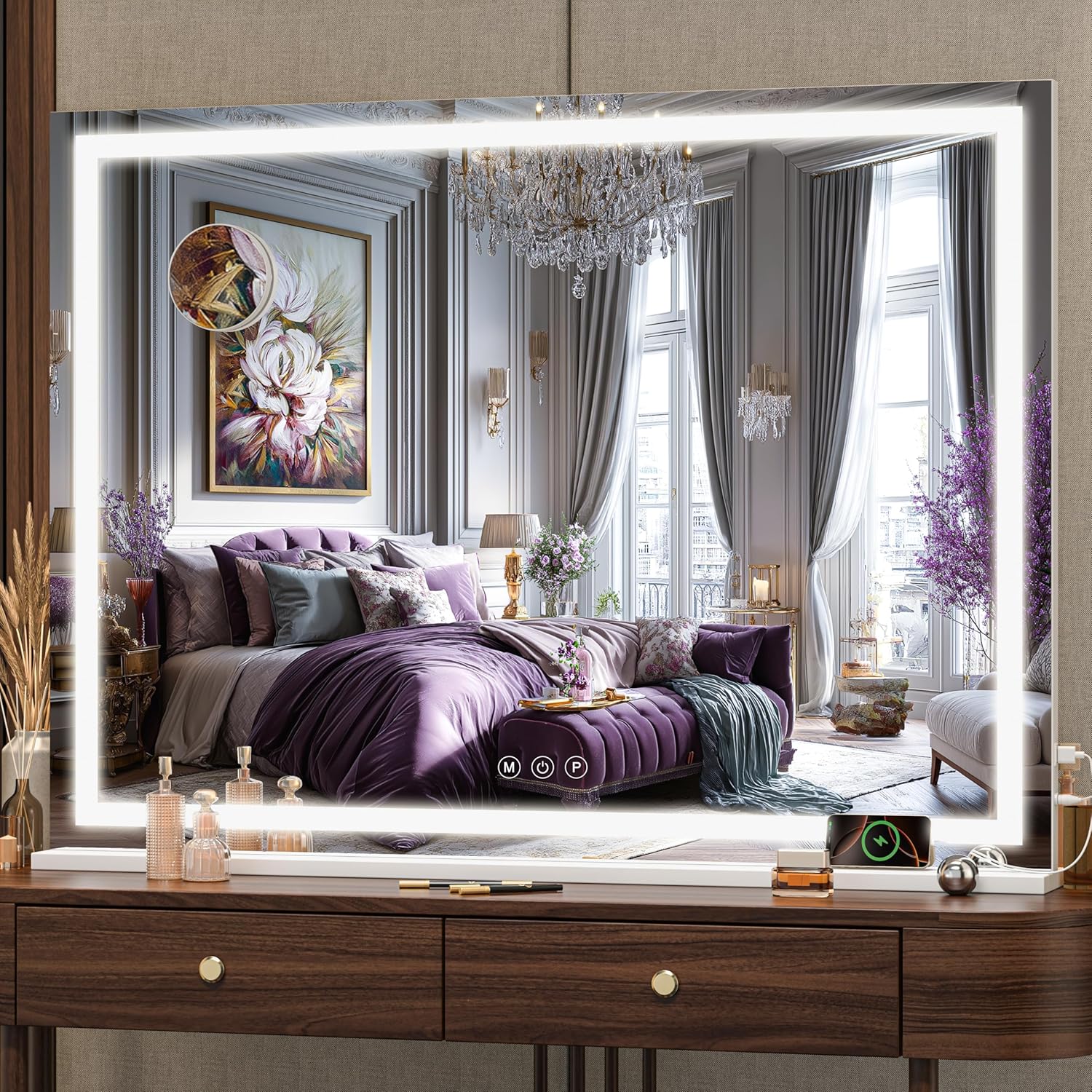 Hasipu Vanity Mirror with Lights for Perfect Makeup Application