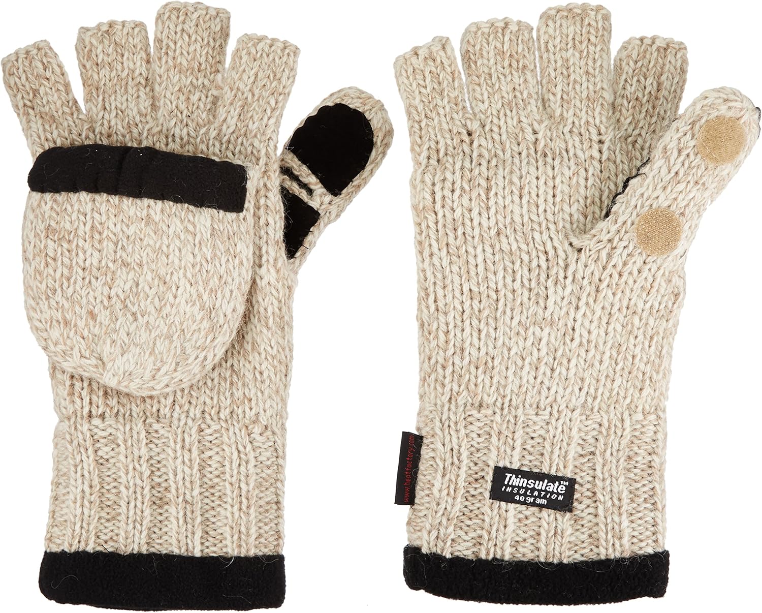Heat Factory Women's Wheat Cold Weather Gloves - One Size Fits All