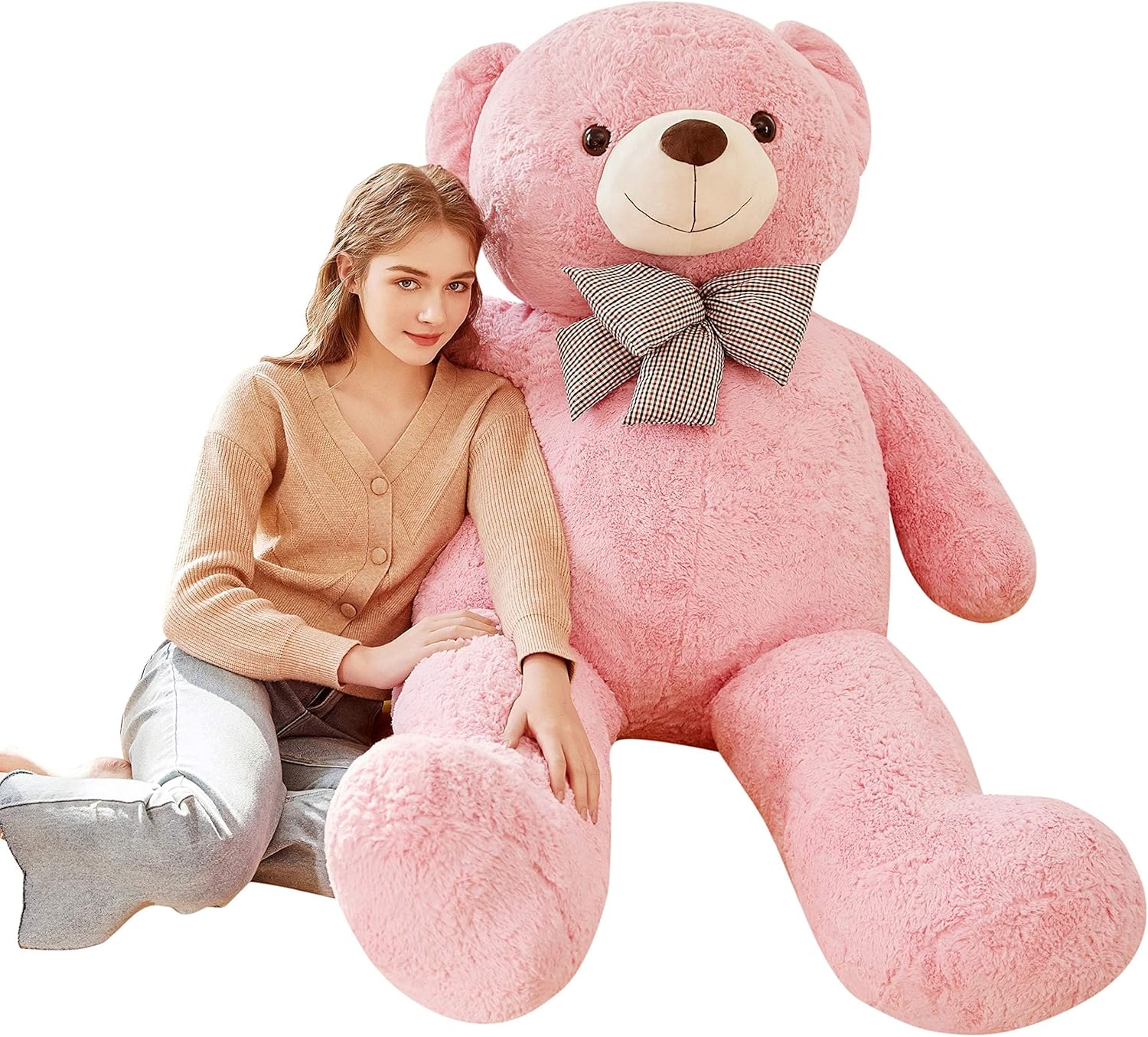 IKASA Giant Teddy Bear Plush Toy for Cuddly Comfort and Joy