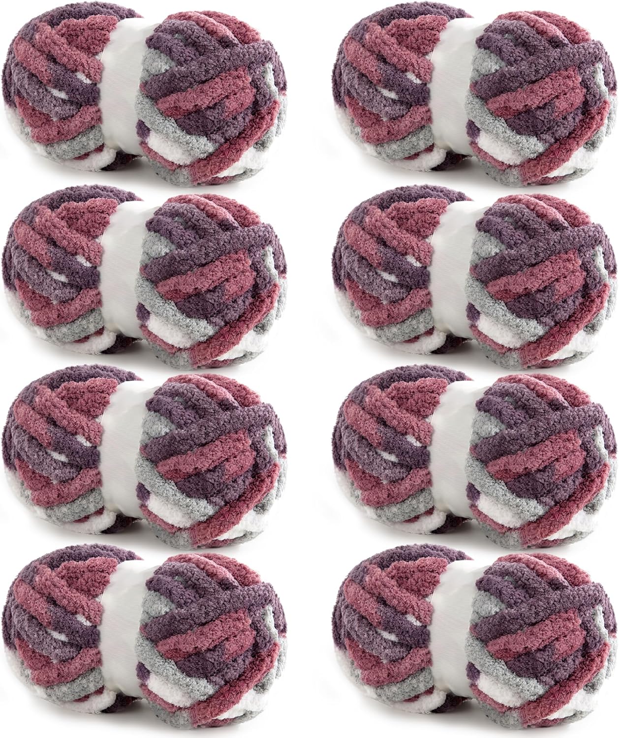 Hombys 8 Pack Giant Chunky Yarn for Cozy Knitting Projects