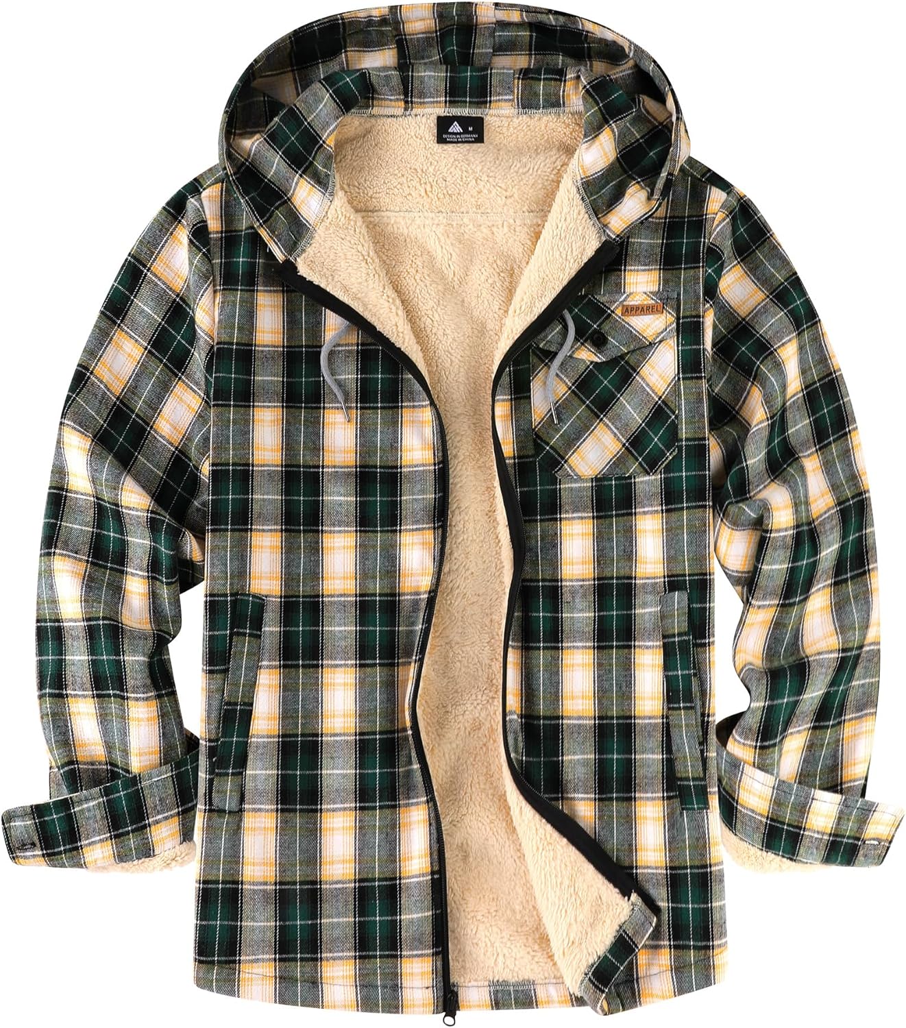 SWISSWELL Mens Sherpa Lined Fleece Shirt Jacket for Winter