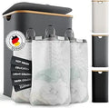 Laundry Hamper with Lid 150L - Collapsible 3-Section Basket