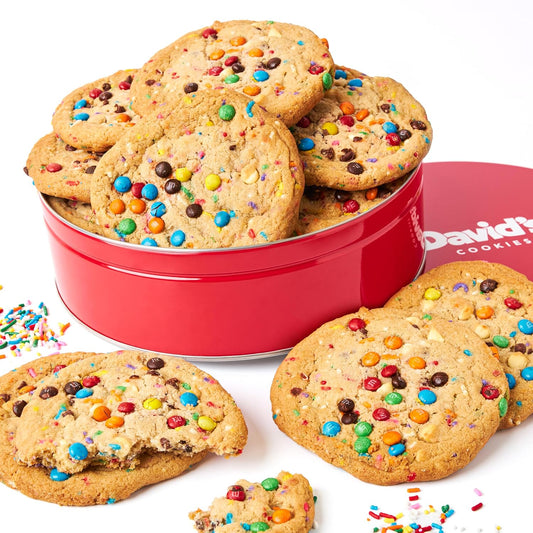Fresh Baked Jumbo Birthday Cookies Gift Basket for Celebrations