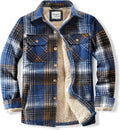 Men's Sherpa Lined Flannel Shirt Jacket - Warm Everyday Layer place