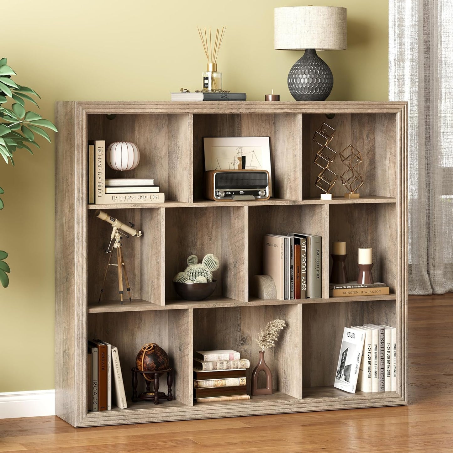 Spacious 10-Cube Book Shelf for Modern Home Office & Living Room