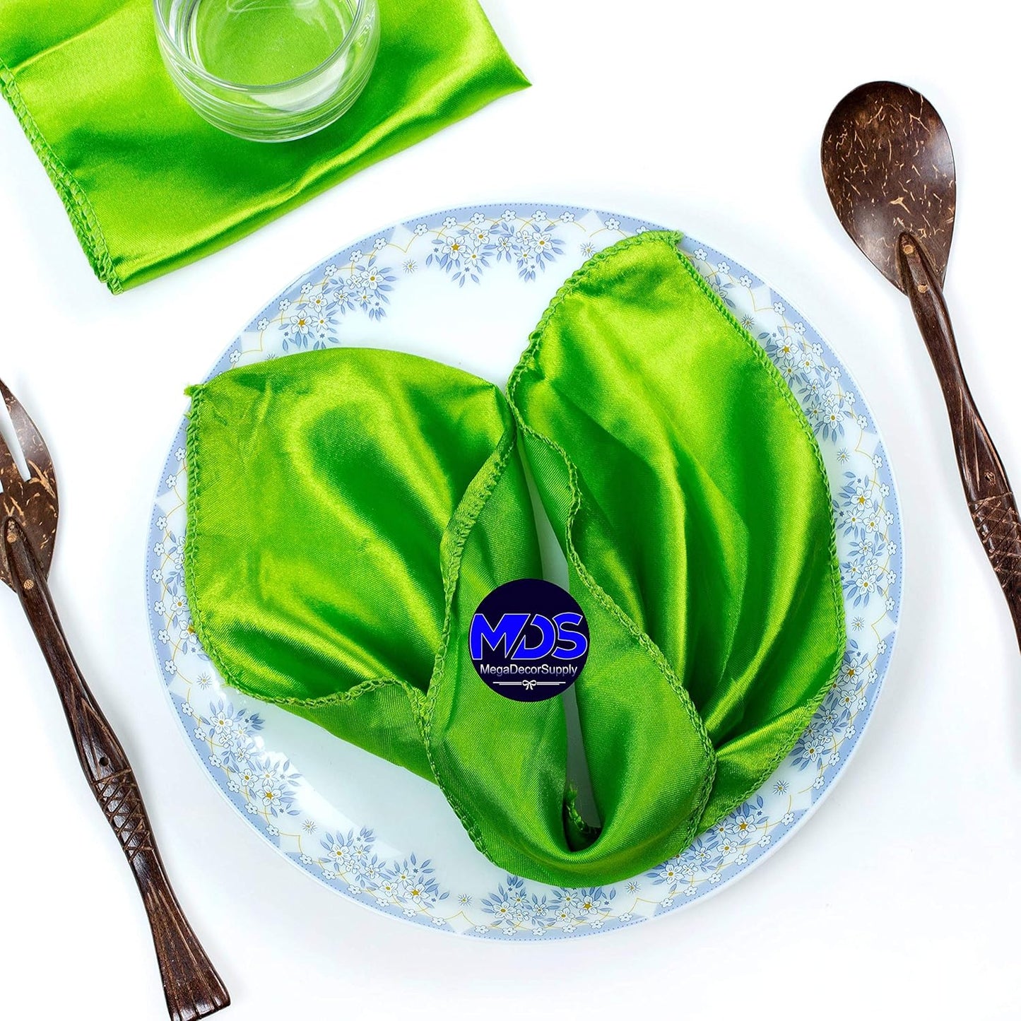 MDS Christmas Satin Cloth Napkins for Elegant Table Settings