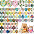 Reginary 72 Pack Summer Bandanas for Dogs - Bulk Holiday Styles