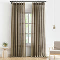 Vision Home Brown Pinch Pleated Semi Sheer Curtains 40in x 95in