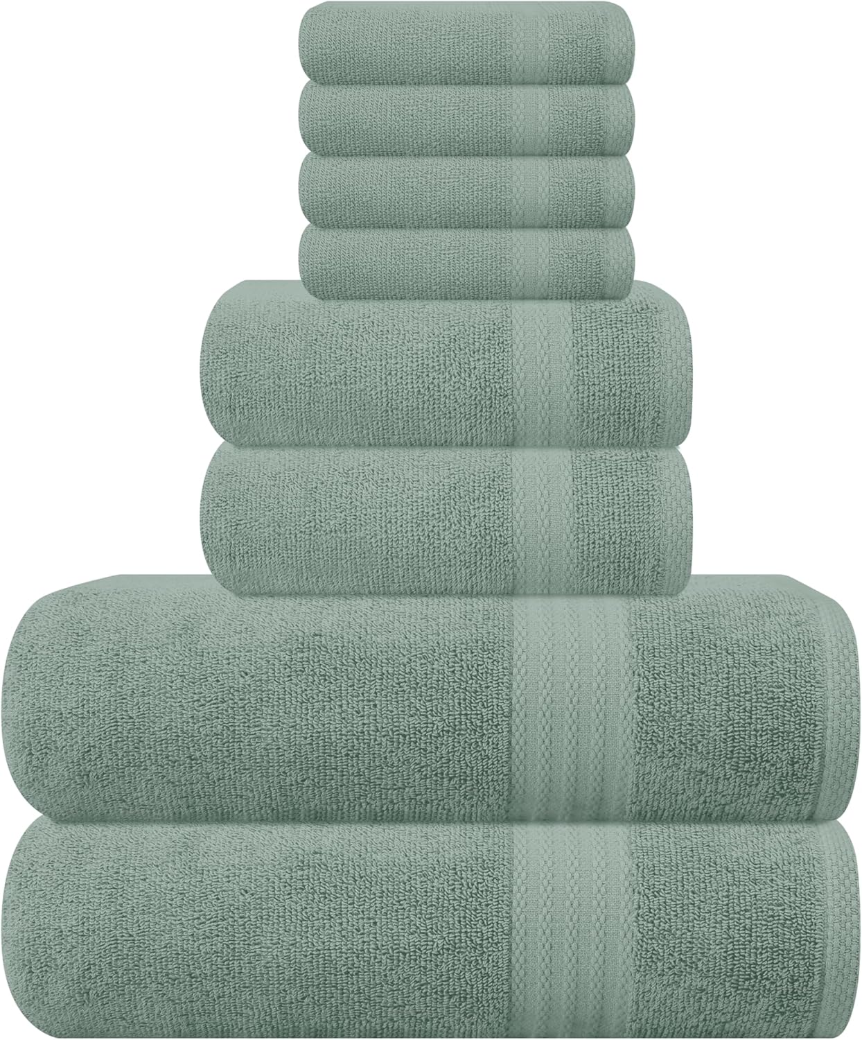 GLAMBURG Ultra Soft Towel Set - Luxurious 100% Cotton Towels