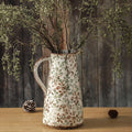 Enra Pitcher Vase with Handle 12.2 in Chinoiserie Floral Vase