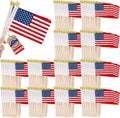 300 PCS Small American Flags 4x6 in - Compact Patriotic Pack