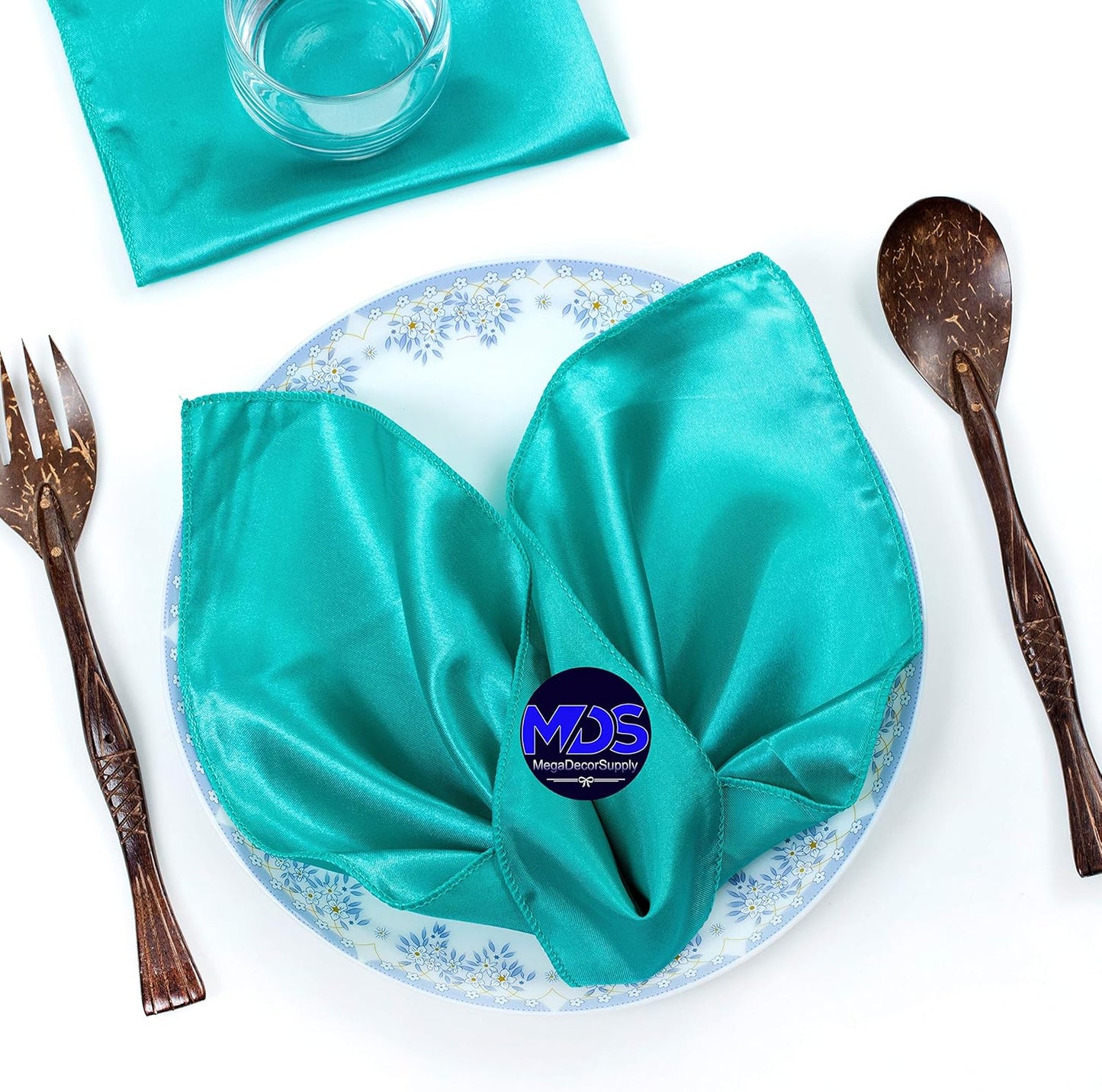 MDS Christmas Satin Cloth Napkins for Elegant Holiday Dining