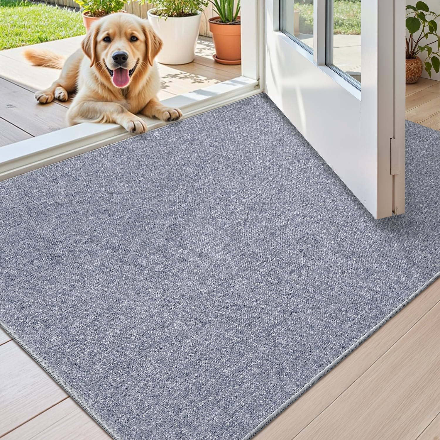Color&Geometry Ultra Thin Indoor Door Mat for Easy Cleaning
