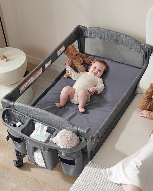 AirClub 4 in 1 Baby Bassinet Bedside Sleeper for Newborns