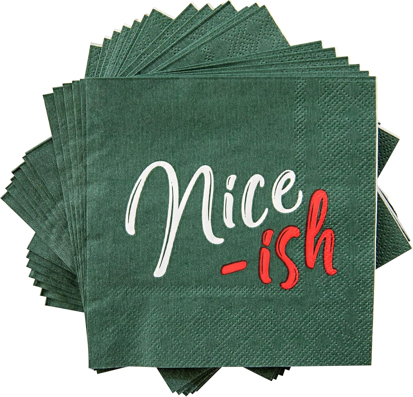 Christmas Party Essential: C.R. Gibson Green Napkins