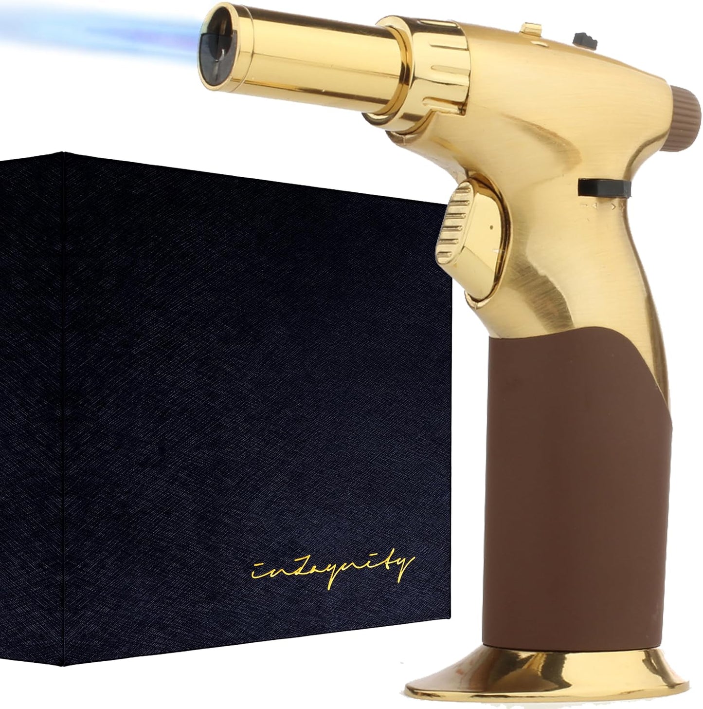 Dual Flame Butane Torch Gun for Cooking, Soldering & More