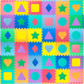 ProSource Kids Puzzle Alphabet Numbers Play Mat - Large 6ft x 6ft