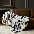 Zebra Animal Print Bubble Throw Blanket - Plush 50x60 in cozy