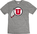 Utah Utes Tri-Blend Vintage Icon T-Shirt - Soft, Distressed Look