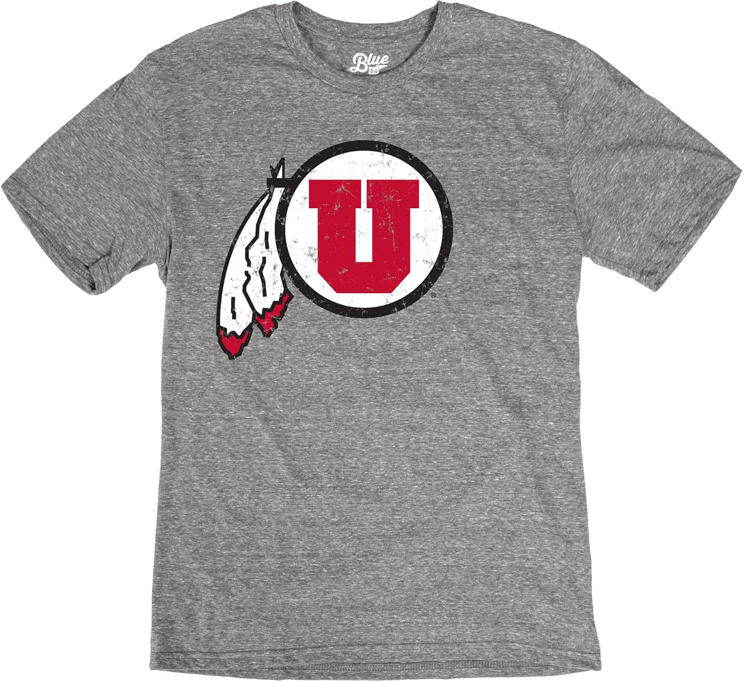 Utah Utes Men's Tri-Blend T-Shirt Vintage Icon Team Color