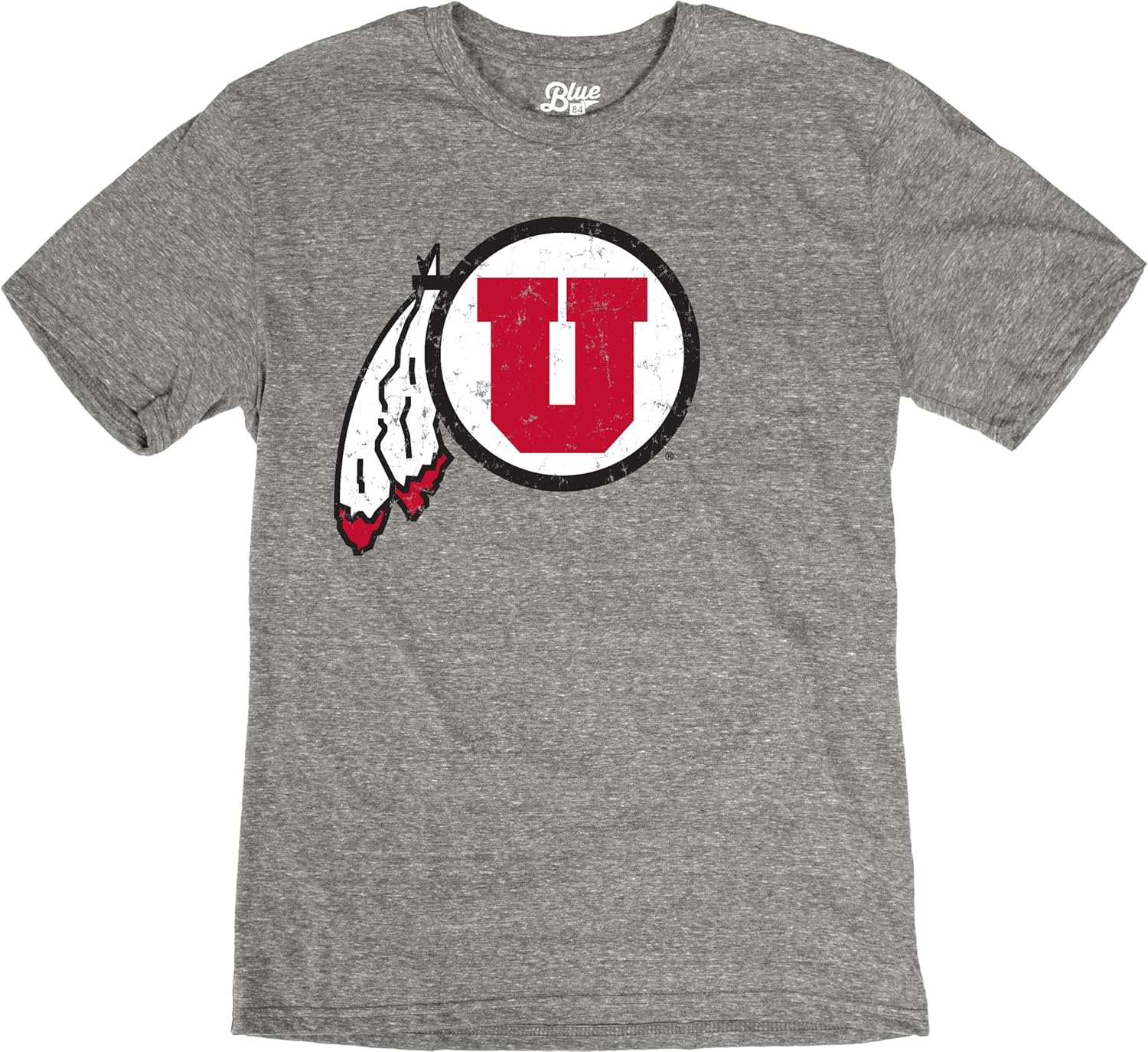 Utah Utes Men's Tri-Blend T-Shirt Vintage Icon Team Color