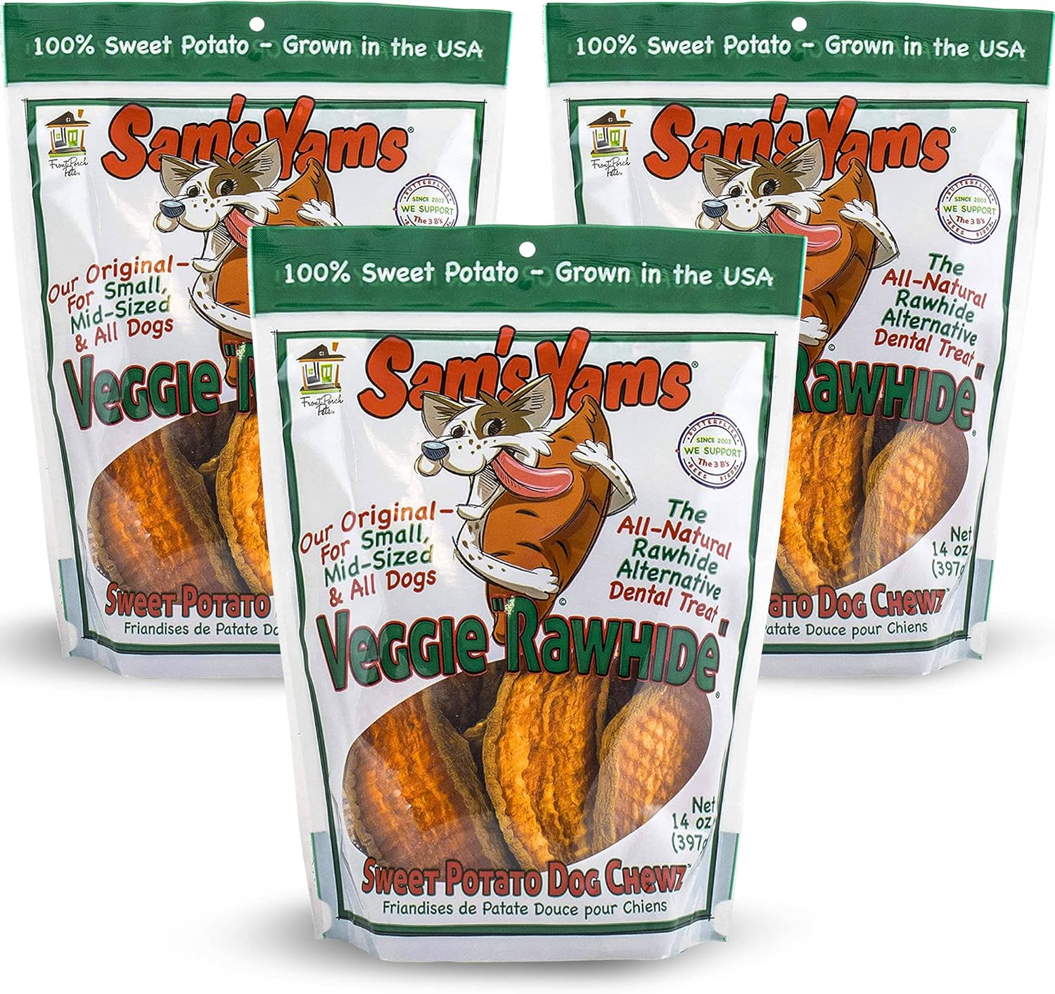 Sam's Yams Sweet Potato Dog Chewz - Healthy Treats for Dogs