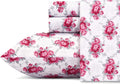 Betsey Johnson Skull Rose Trellis Microfiber 4 Piece King Sheet Set
