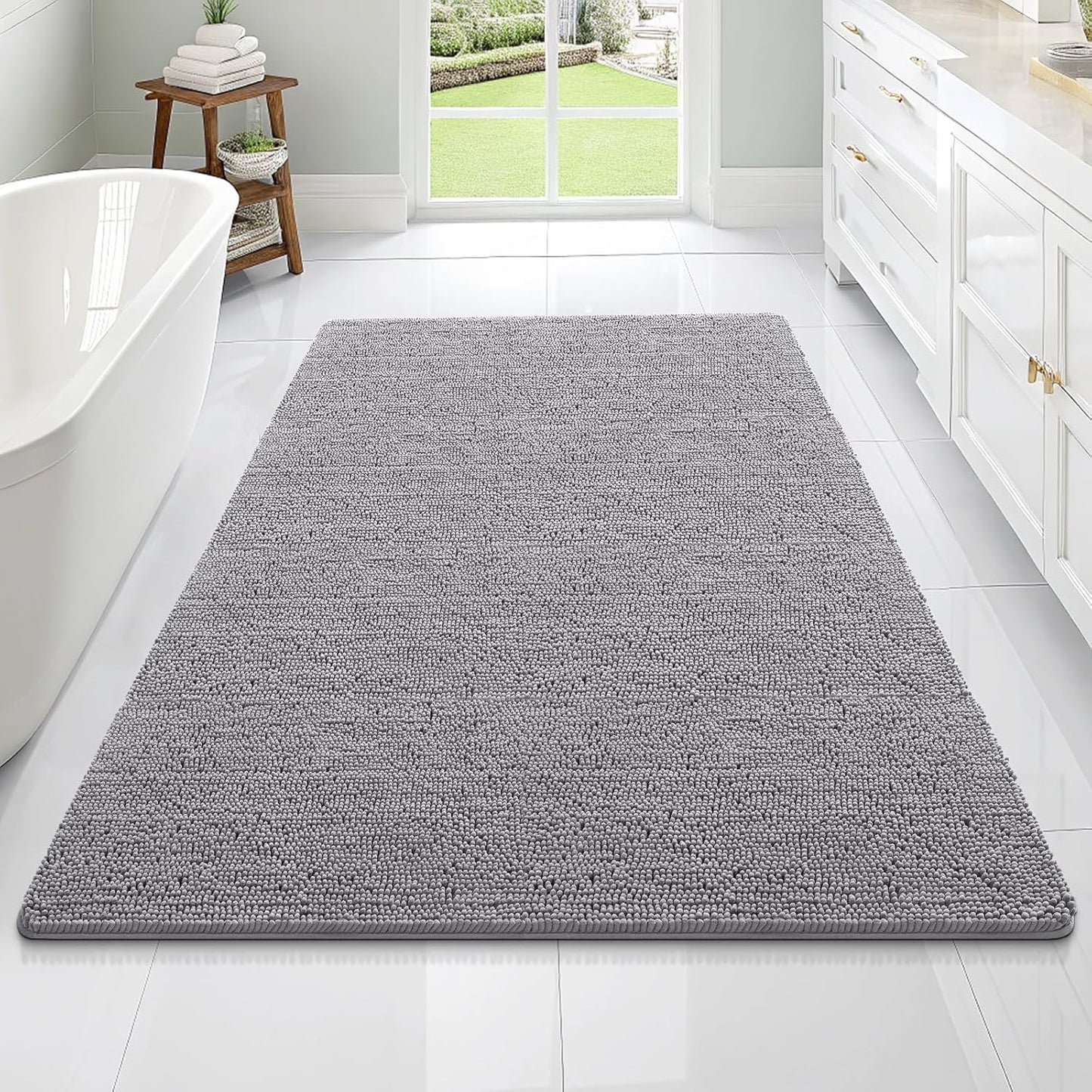 OLANLY Extra Soft Chenille Bath Rugs for Ultimate Comfort