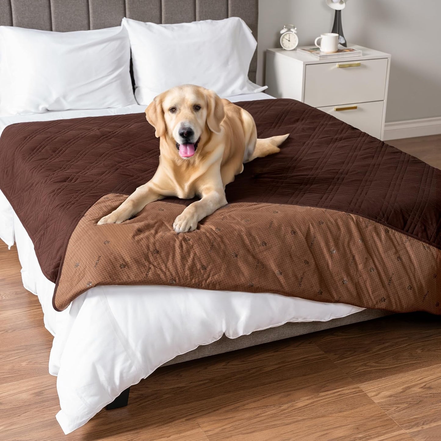 PetAmi Waterproof Bed Cover for Dogs - Reversible Couch Protector