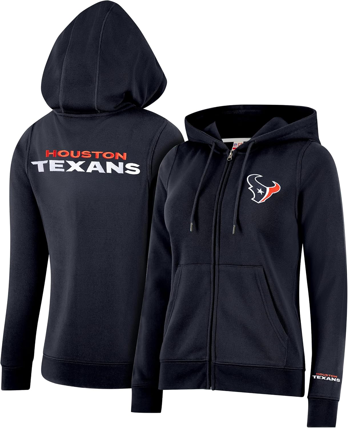 Ultra Game Women's Full Zip Marl Knit Hoodie for NFL Fans