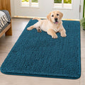 Smiry Dog Door Mat for Muddy Paws 40x32 - Absorbent Chenille Entry Rug