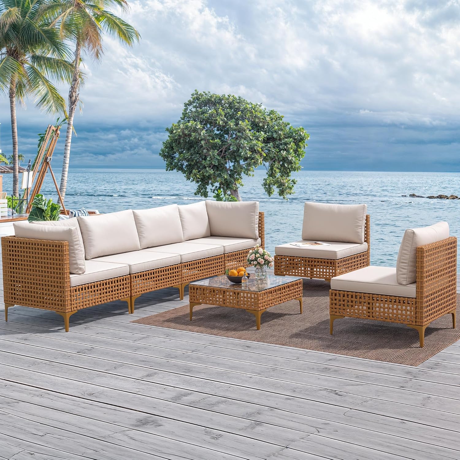 YITAHOME 7-Piece Patio Furniture Set for Outdoor Relaxation