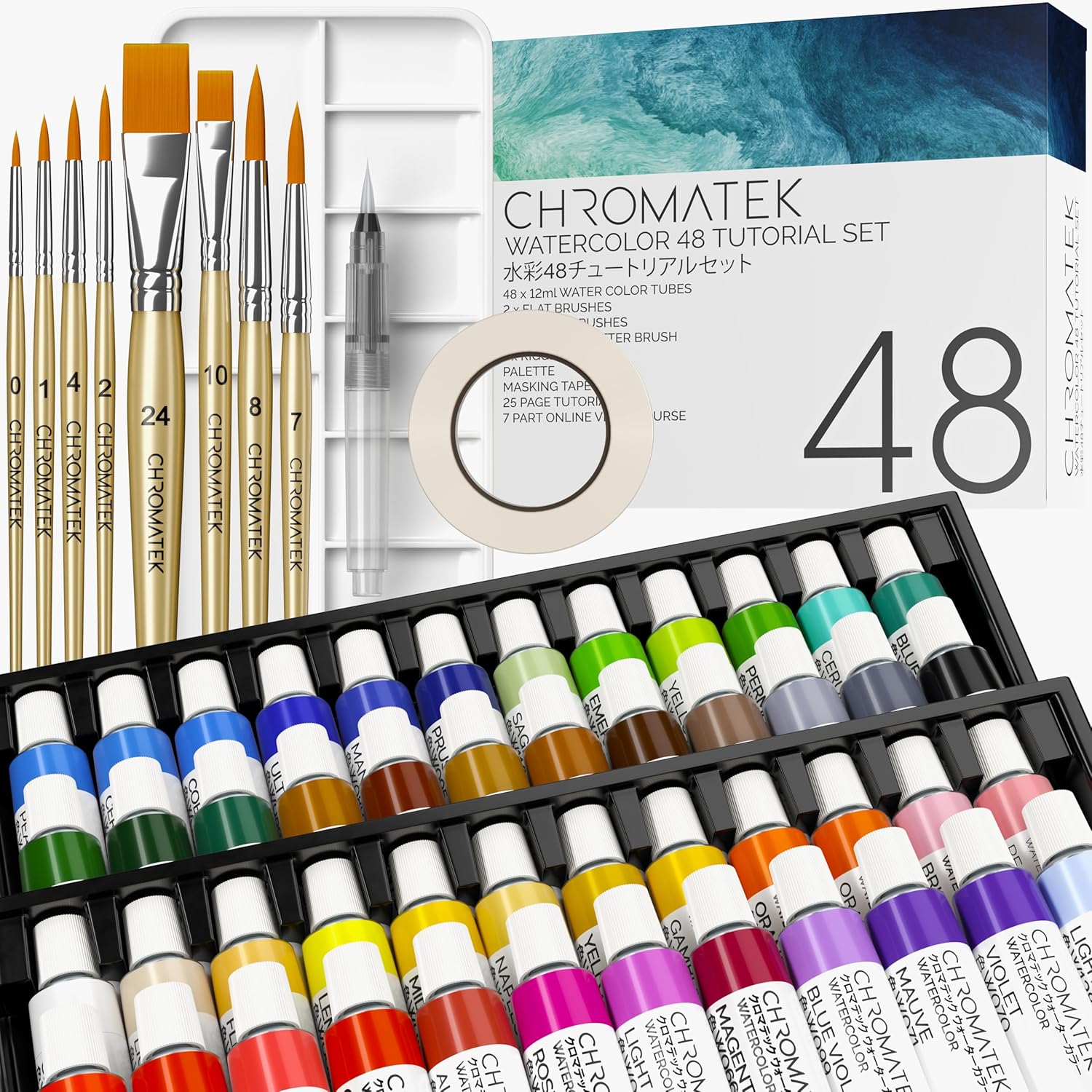 CHROMATEK Watercolor Paint Set for Beginners and Professionals
