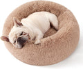 Bedsure Calming Dog Bed Medium Large Size Dogs - Donut Plush Comfort