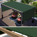 ColourTree 8ft x 15ft Green Pergola Sun Shade Canopy Replacement Cover