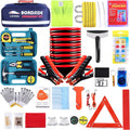 Roadside Assistance Emergency Kit - Complete 142-Piece Car Safety Kit