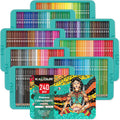 KALOUR Professional Colored Pencils Set of 240 Colors - Vibrant