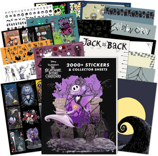Jumbo Nightmare Before Christmas Sticker Book - Ideal for Accessories 